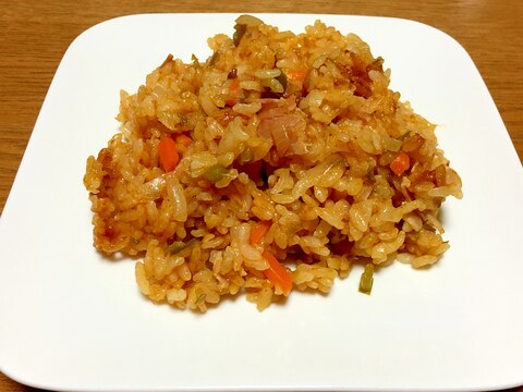 炊飯器でケチャップライス